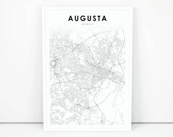 Ga map print Etsy photograph about Printable Maps of Georgia identified as Ga map print Etsy